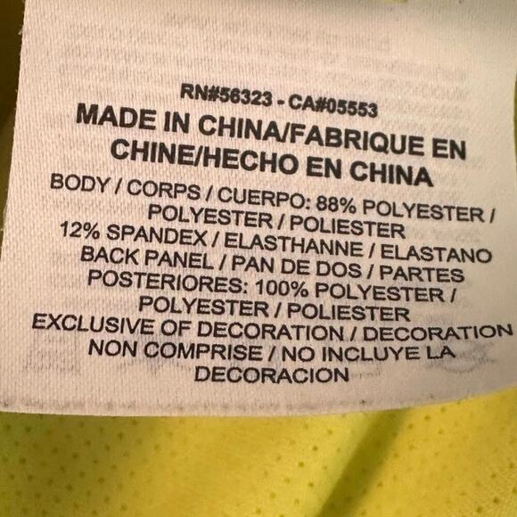 Nike Golf Tour Performance Dri-Fit Polo Shirt Medium Neon Yellow Gray Stripe - Picture 4 of 6